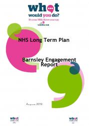 Front cover of report with What would you do logo and large green and pink speech icons